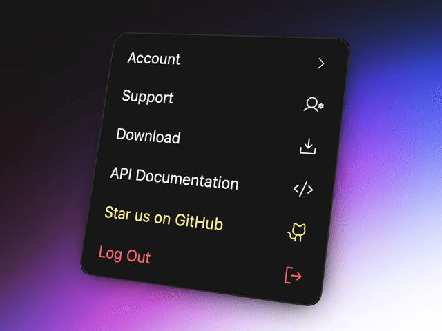 Sliding Menu